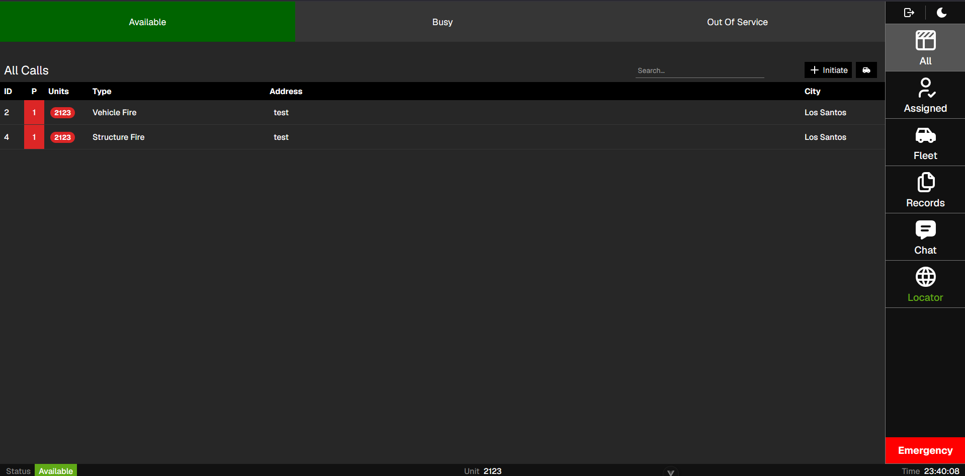 SmartCAD Mobile CAD live call board